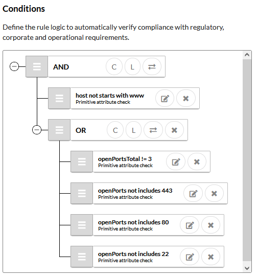 Verify compliance with internal & regulatory requirements for each change identified