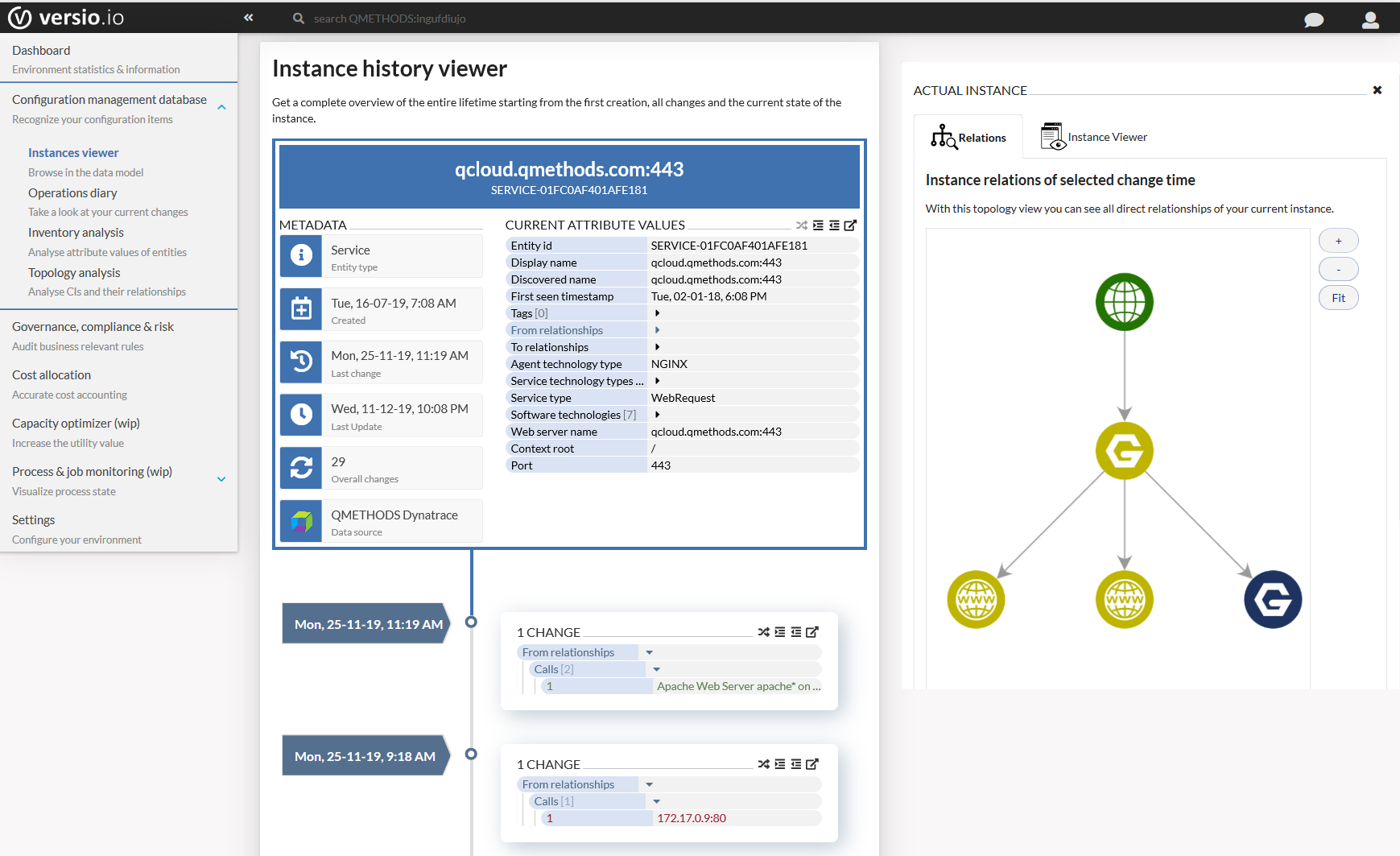 
				Milestone #4 - See and understand the magic of topologisation & historisation in the Versio.io instance viewer
			